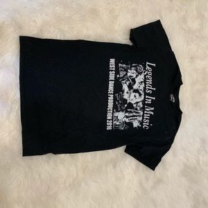 Black Graphic Dance T-Shirt